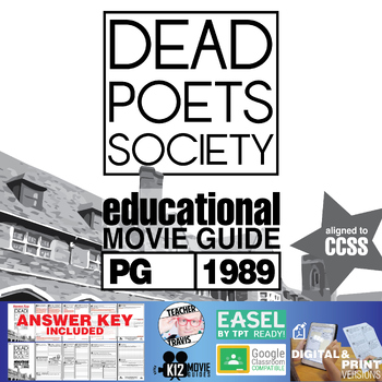 Preview of Dead Poets Society Movie Guide | Questions | Worksheet | Google Form (PG - 1989)