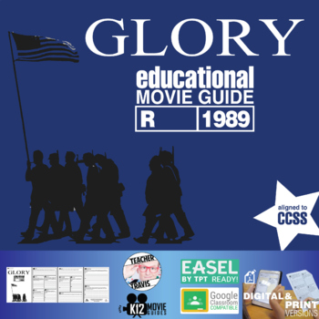 Preview of Glory Movie Guide | Worksheet | Questions | Google Slides (R - 1989)