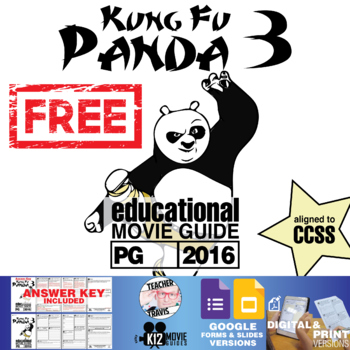 Preview of Kung Fu Panda 3 Movie Guide | Questions | Worksheet | Google Formats (PG - 2016)