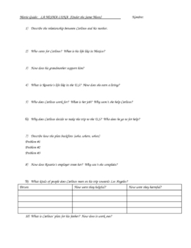 Under The Same Moon Movie Worksheets Teaching Resources Tpt