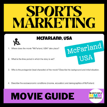Preview of Movie Guide - McFarland USA (Sports and Entertainment Marketing)