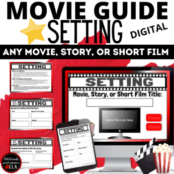 Preview of Movie Guide SETTING for ANY P Short Films | Movies | Novels | Short Stories