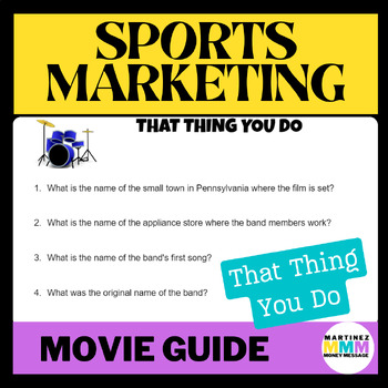 Preview of Movie Guide - That Thing You Do (Sports and Entertainment Marketing)