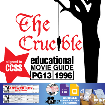 Preview of The Crucible Movie Guide | Questions | Worksheet (PG13 - 1996)