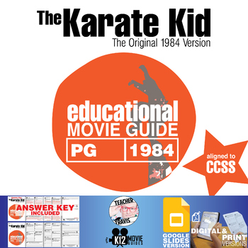 Preview of The Karate Kid Movie Guide | Questions | Worksheet | Google Slides (PG - 1984)