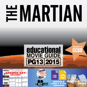 Preview of The Martian Movie Guide | Questions | Worksheet | Google Slides (PG13 - 2015)
