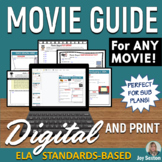 Movie Guide - Use with ANY Movie  - Standards-Aligned - Pr
