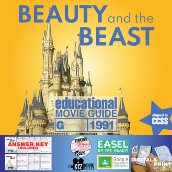 Preview of Movie Guide made for Beauty and the Beast | Worksheet | Questions (G - 1991)