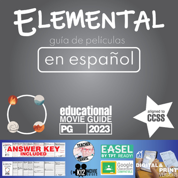 Preview of Movie Guide made for Elemental (PG - 2023) in Spanish | Español