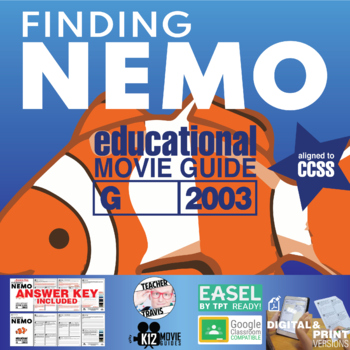 Preview of Movie Guide made for Finding Nemo | Worksheet | Questions | Slides (G - 2003)