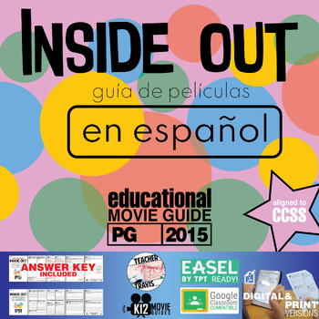 Preview of Movie Guide made for Inside Out in Spanish | Español | EQ (PG - 2015)