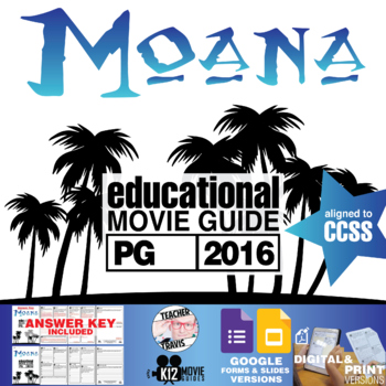 Preview of Movie Guide made for Moana | Questions | Worksheet | Google (PG - 2016)
