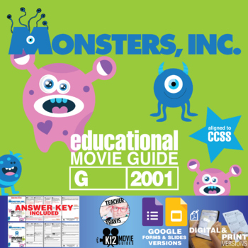 Preview of Movie Guide made for Monsters, Inc. | Worksheet | Questions | Google (G - 2001)
