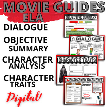 Preview of Movie Guides Literary Elements Workshops