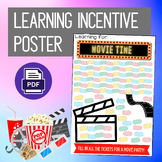 Movie Incentive Reward Chart Poster - Not Program Specific