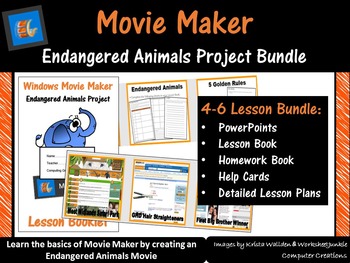 Preview of Movie Maker – Endangered Animals Project Bundle