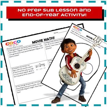 Preview of Movie Math: Coco