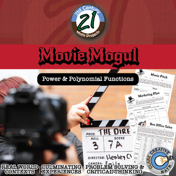 Preview of Movie Mogul -- Power Function & Linear System - 21st Century Math Project
