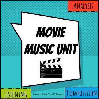 Preview of Movie Music Unit: Listening, Analysis, & Composition