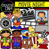 Movie Night Clipart {Creative Clips Clipart}