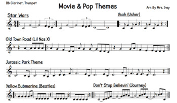 Preview of Movie & Pops Themes - Arranged for Band Instruments