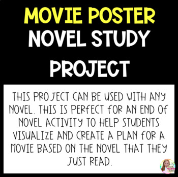 Preview of Movie Poster Novel Study Project