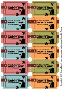 movie poster and tickets reward system printable incentives by mr jimmy