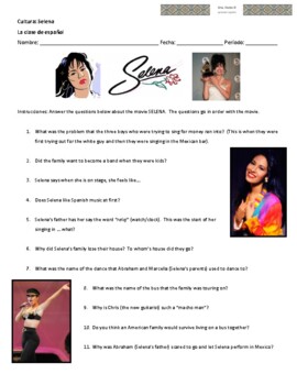 Preview of Movie Questions: SELENA (1997)