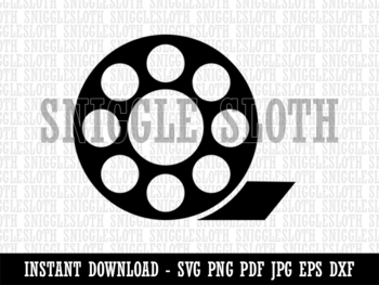 Movie Reel Clipart Instant Digital Download SVG EPS PNG PDF AI DXF JPG Cut  Files