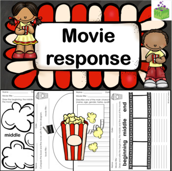 Preview of Movie Response- activity sheets for any movie