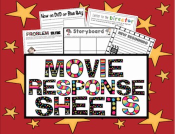 Preview of Movie Response Sheets {Tie Literacy and Media}