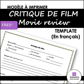 how to write a film review worksheet
