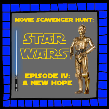 Preview of Printable Activity For Star Wars Episode IV: A New Hope Movie