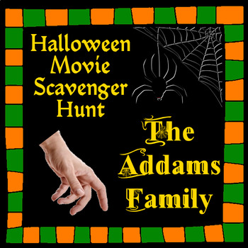 Preview of Halloween Movie Printable Activity For The Addams Family