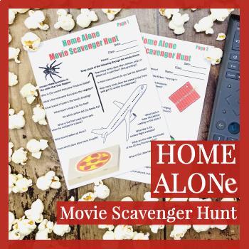 Preview of Christmas Movie Printable Scavenger Hunt Activity for Home Alone