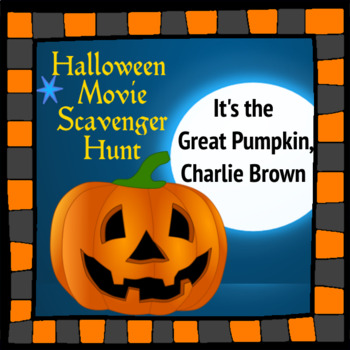 Preview of Movie Scavenger Hunt Activity for It's the Great Pumpkin, Charlie Brown