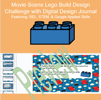 Preview of Movie Scene Lego Prompt Design Challenge with Digital Workbook and Lesson Plan