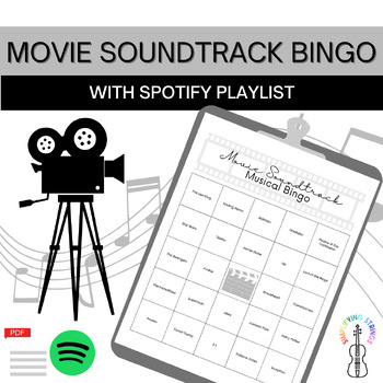 Preview of Movie Soundtrack Bingo Game for Band, Orchestra, General Music