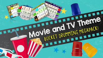 Preview of Movie & TV Themes BUCKET DRUMMING MegaPack! (11 arrangements @ 20% OFF!)
