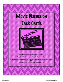 Preview of Movie Task Cards