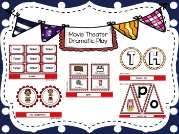 Preview of Movie Theater Dramatic Play Kit