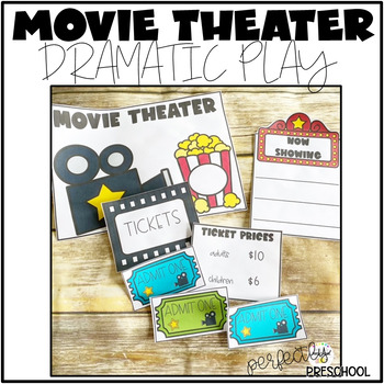 Movie Theater Dramatic Play for Preschool, Pre-K and Kindergarten