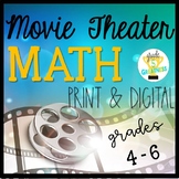 Distance Learning Movie Theater Math Project Print and Digital