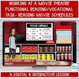 Movie Theatre Vocational Task & Functional Reading of Sche