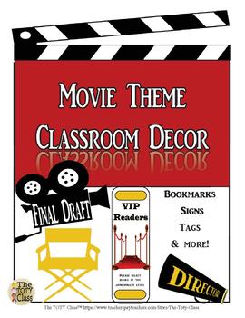 Preview of Movie Theme Classroom Decor
