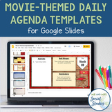 Movie Themed Daily Agenda Slides Templates for Google Driv
