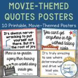 Movie Themed Quote Posters | Movie Theme Bulletin Board