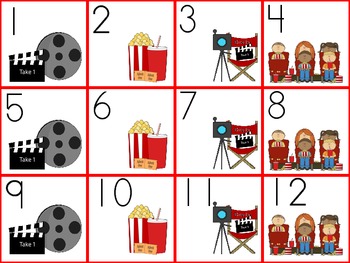 Movie Time Calendar (Hollywood Theme) by Shirley Anderson | TpT