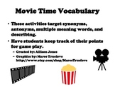Movie Time Vocabulary