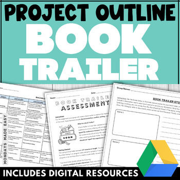 Preview of Book Trailer Project - End of Year Movie Trailer Assignment for Any Novel Study
